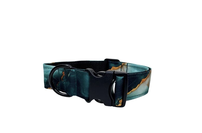GREEN TEAL MARMOR COLLAR